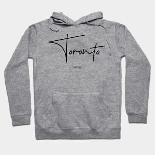 Toronto, Canada Design (BLACK PRINT) Hoodie